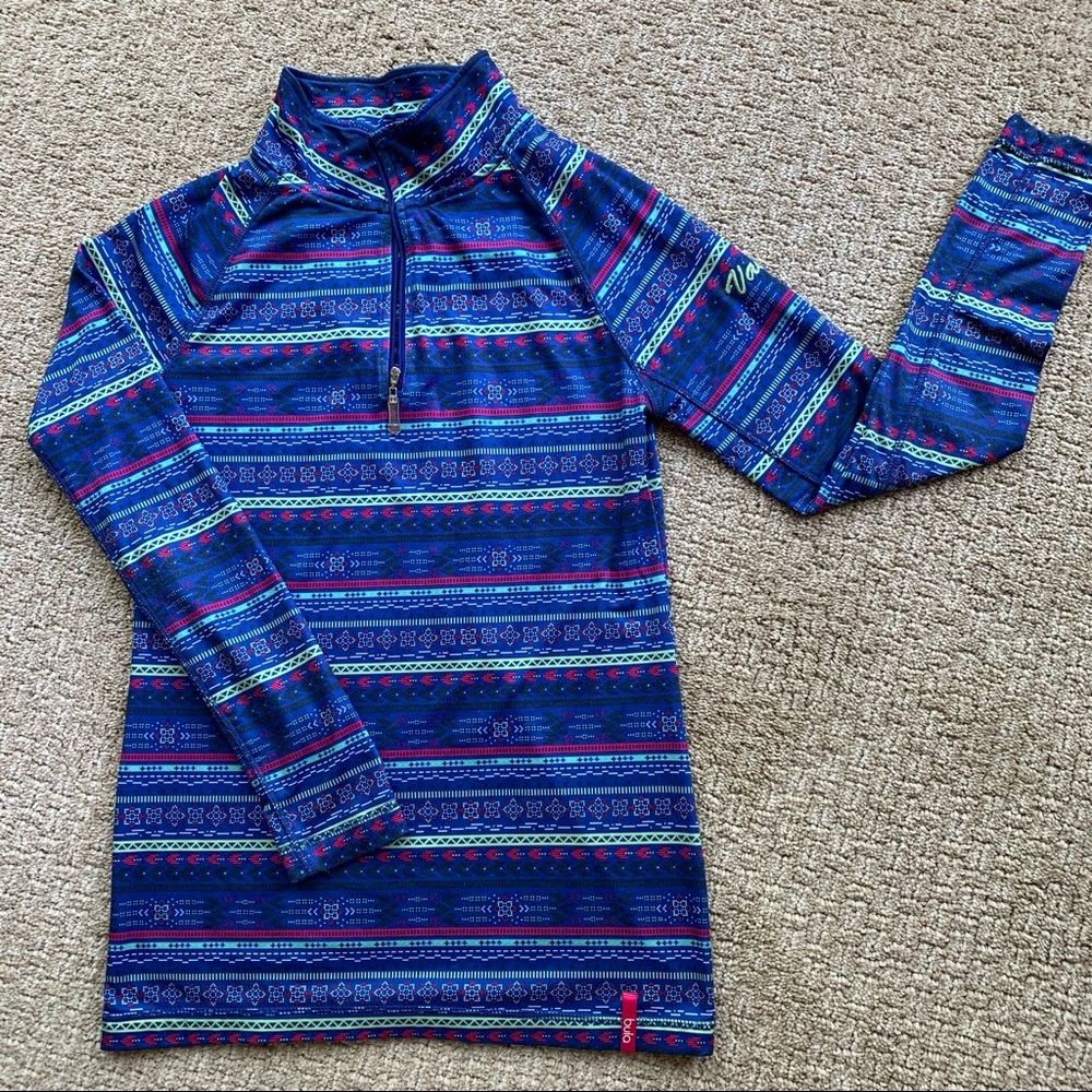 Bula Colorful Quarter Zip Top